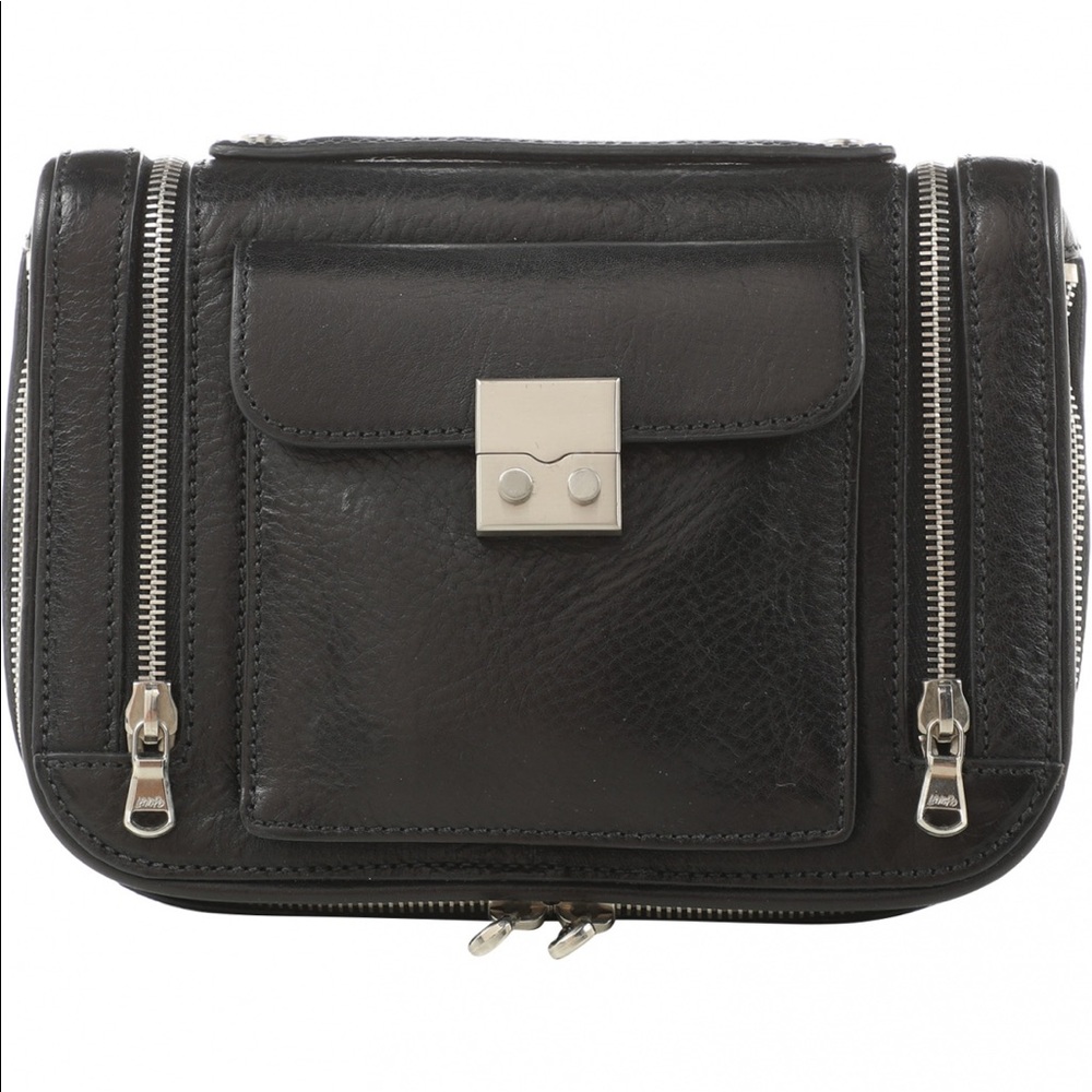 3.1 Phillip Lim black leather clutch